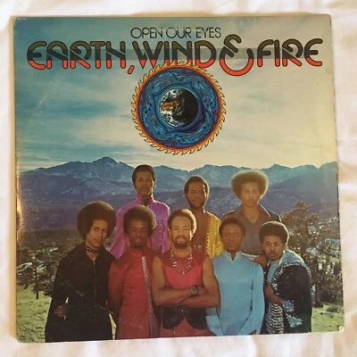 Earth Wind & Fire Open Our Eyes Vinyl LP Columbia Records 1974 AL 32712 W/Poster - Image 1 of 4