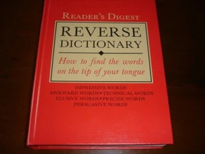 Readers Digest Reverse Dictionary (Hardcover-Buch 1989-1996) - Bild 1 von 3