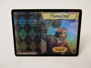 Harry Potter Trading Card Game Marcus Flint Holo Foil 14/80 2001 Wizards Vintage