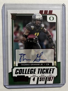 THOMAS GRAHAM JR 2021 Contenders Draft Picks Red Parallel Rookie Auto