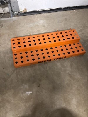 Vintage Klein Tools Peg Board Tool Holder Hardware Display Sign 23.5”x10” - Image 1 of 4