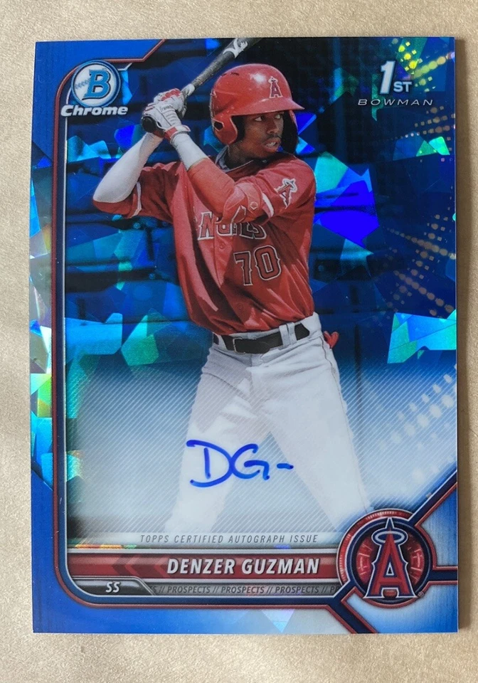 2022 Bowman Chrome Sapphire Denzer Guzman 1st  Auto - Image 1 of 1