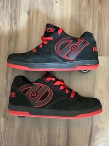 Heelys Propel 2.0 Men's Size 11 Skate Wheel Black Red Shoes Sneakers #770359
