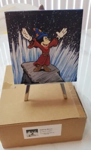 Disney Fantasia W COA "Making Waves" Painting Trevor Carlton Canvas W Stand - Picture 1 of 8