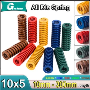 Compression Die Spring, OD 10mm & ID 5mm Light/Medium/Heavy Mold Mould Springs - Picture 1 of 18
