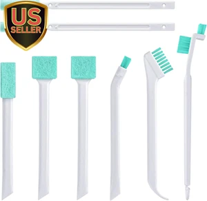 Small Cleaning Brush Tight Spaces, 8Pcs Crevice Cleaning Brushes Tool for Hou... - Picture 1 of 7