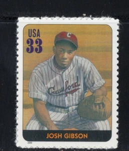 3408r * JOSH GIBSON ~ LEYENDAS * Estampillas de franqueo de EE. UU. montadas sin montar o nunca montadas - Imagen 1 de 1