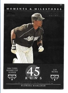 Hanley Ramírez 2007 Topps Moments & Milestones negro #71 #01/29 - Imagen 1 de 2