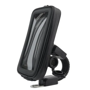 Phone Bag 360 Degree Rotating Stand Motorcycle Rearview Phone Holder - Photo 1 sur 11