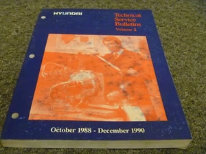 Hyundai Scoupe 1989-1990 Boletines de Servicio Técnico Manual Volumen 2 - Imagen 1 de 4