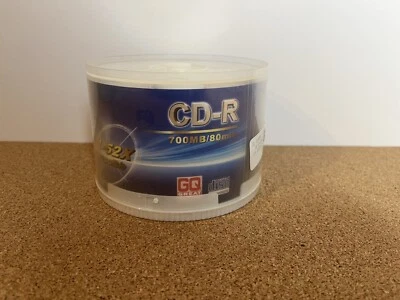 50 Pack GQ Great Quality Audio CD-R 1-52X 700MB 80 Min Each - Image 1 of 4