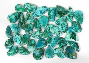 Natural Azurite Malachite Cabochon Wholesale Lot For Natural Stone Lot 71245 - Picture 1 of 9