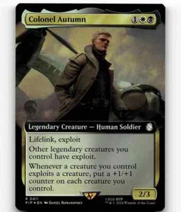 Colonel Autumn FOIL EXTENDED - 0411 - Rare - Fallout PIP MTG - Picture 1 of 1