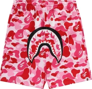 AUTHENTIC BAPE ABC Camo Shark Sweat Shorts - Green/Blue/Pink - ALL SIZES - Picture 1 of 7
