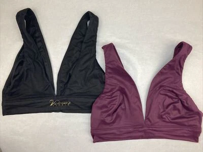 Victoria Secret's Bralettes Size Extra Small XS Lot Of 2 Black/Burgandy New/once - Image 1 of 4