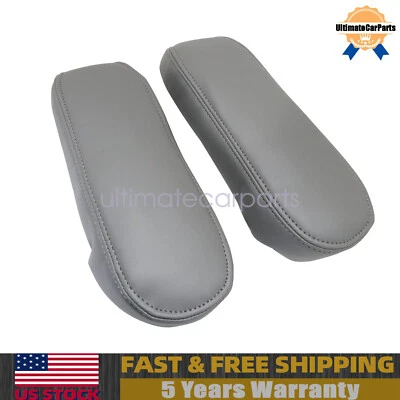 Cubierta de reposabrazos de cuero gris para Ford F250 F350 Super Duty Lariat 1999-2007 Foto 1 de 4