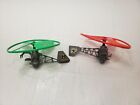 Battle Copter G.I. Joe 1991 Hasbro Action Figure Vehicles Red & Green Lot Of 2