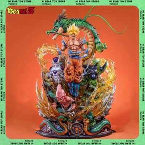 23cm Dragon Ball Z Figurine with Frieza, Goku, Cell, Buu and Shenron - Picture 1 of 7