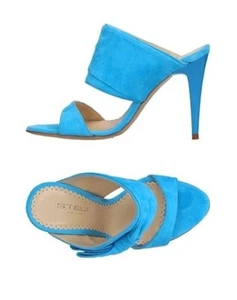 👠NEW in Box STELE Women's Sky Blue Suede Sandals Size 36 - Picture 1 of 7