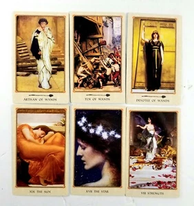 6 carte dai Tarocchi di Delfi di J. D. Hildegard Hinkel molto rare belle arti set 2 - Foto 1 di 5
