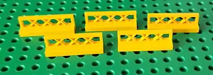 Lego 5 x Zaun Absperrung 3633 gelb 1x4x1 Zubehör - Bild 1 von 1