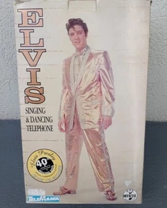 1998 NEW IN BOX Elvis Presley Sings/Dances Hound-Dog Telemania Telephone Ltd Ed - Picture 1 of 12