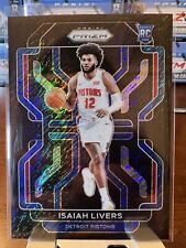 2021-22 Prizm Isaiah Livers Black Shimmer Rookie RC 1/1 One Of One SSP PISTONS