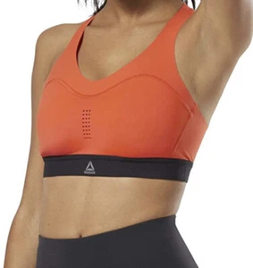 Reebok Puremove Sports Bra Women’s XS Red & Black(Carotene)New Breathable - Picture 1 of 8