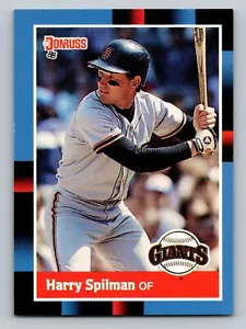 1988 Donruss #607 Harry Spilman San Francisco Giants - Picture 1 of 2