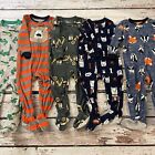 Carters Kleinkind Größe 24M Menge 5 Fußabzie-Pyjama mit Reißverschluss