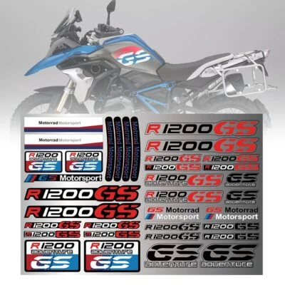 Motorcycle Body Fairing Decal Sticker Emblem Ornament For BMW R1200GS 2004--2019 - Image 1 of 2