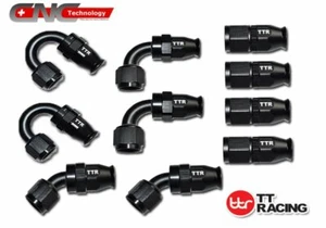 Aluminium PTFE Hose End Brake  Adaptor Swivel Set of 10 Fittings Kit - Picture 1 of 13