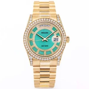 Unworn Rolex Day-Date | REF. 118388 | Carousel Green Jade Dial | Diamond Dial, B - Picture 1 of 9