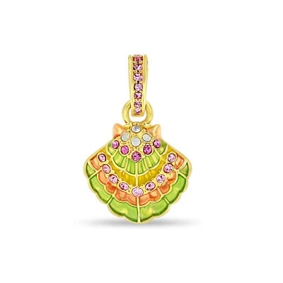 Dije potenciador de perlas concha de mar vieira de Ritzy Couture DeLuxe - chapado en oro de 18 k Foto 1 de 4