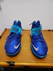 New Nike Air Zoom Soldier VII TB Blue Royal Silver US Size 6.5 Y LeBron James - Picture 1 of 9