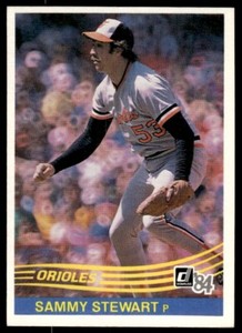 1984 Donruss Sammy Stewart Baltimore Orioles #514