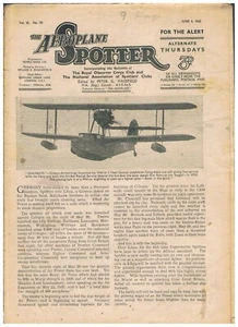 WW2 THE AEROPLANE SPOTTER 1942 - CHOOSE FROM DROP DOWN MENU - Picture 1 of 16