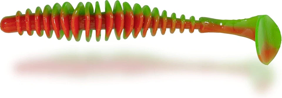 Magic Trout T-Worm Paddler Käse 1,5g 5,5cm neon grün/orange - Bild 1 von 1