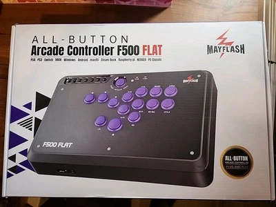 MAYFLASH F500 FLAT All Button Arcade Controller for PlayStation, PC, Xbox - Image 1 of 2
