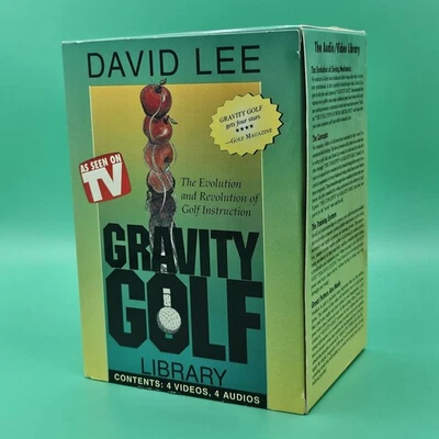 David Lee’s GRAVITY GOLF Audio Video 3 VHS & 4 CASSETTES (One Missing) EXCELLENT - Image 1 of 4