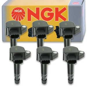 6 pcs NGK Ignition Coil for 2000-2007 Honda Accord 3.0L V6 - Spark Plug Tune te - Picture 1 of 5