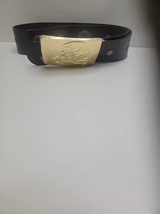 Tomb Raider, hebilla de cinturón de calavera, réplica de utilería real, metal, oro, cinturón de cuero - Imagen 1 de 2