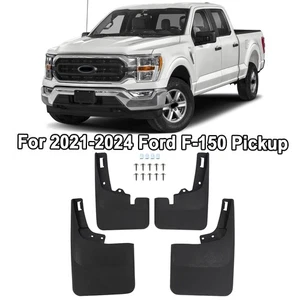 4PCS Splash Mud Guards Flaps For 2021-Up Ford F150 W/O Fender Flare - Picture 1 of 14