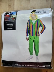 Sesame Street Bert Adult Unisex Union Suit 1 piece Costume Size XL NWT, Washable - Picture 1 of 8