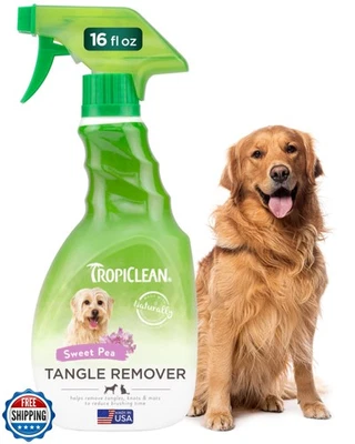 TropiClean Dog Detangler Spray Dematting, Leave in Conditioner, Perfect for D - Image 1 of 4