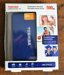 Toshiba Portable Hard Drive 500 GB USB 3.0 & 2.0 New In Box - Picture 1 of 4