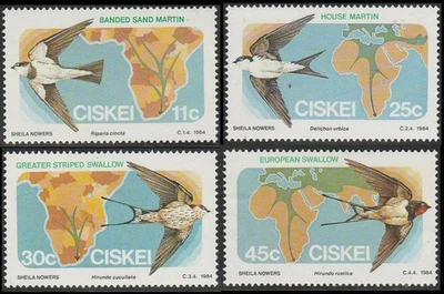 Stamps Ciskei 1984 Migartory Birds Sc#73_76 MNH - Image 1 of 2