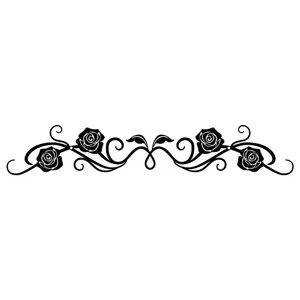 ESTART Large Metal Rose Scroll Wall Decor Rustic Iron Scroll Vine Over The Do... - Picture 1 of 9