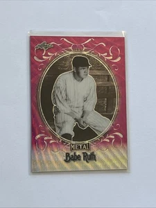 2019 Leaf Metal Babe Ruth Collection Pink Refractor #2/15 NY Yankees Legend Rare - Picture 1 of 4