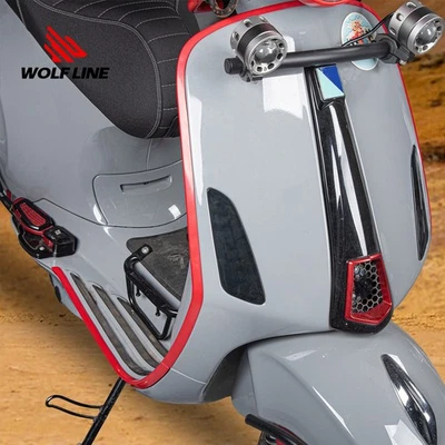 Cubierta de adorno con borde lateral de marco para Vespa Sprint Primavera 50 125 150 2014-2022 Foto 1 de 4